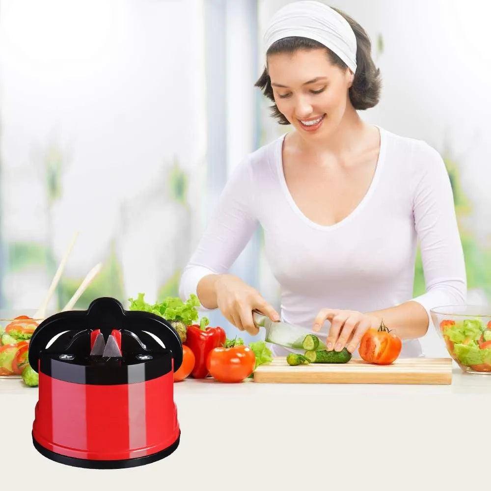 Knife Sharpener Sharpening Tool Easy And Safe To Sharpens Kitchen Chef Knives Damascus Knives Sharpener Suction - MANDOTOS