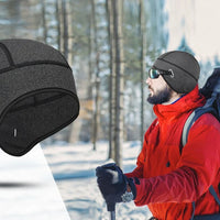 Winter Thermal Hats Fleece Beanies Ear Warmer Outdoor Sports Ski Snowboard Running Cycling Bike Soft Stretchy Cap Headwear Men
