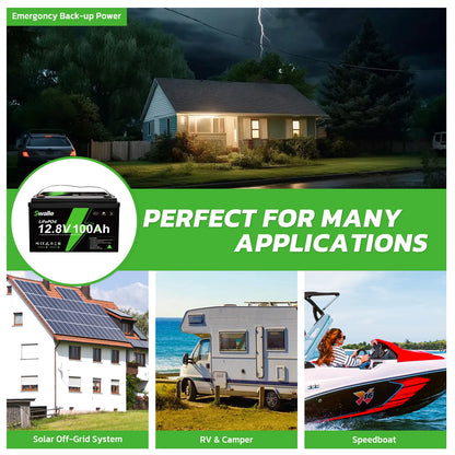 Wholesale 12V100ah 12 Volt 12v 100ah 200ah 300ah 400ah Lifepo4 Lithium Li Ion Iron Phosphate Solar Energy Storage Battery Pack - MANDOTOS