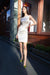 Le Réussi Lea Silk Beige Mini Dress: Elegant, Luxurious, Timeless Elegance -