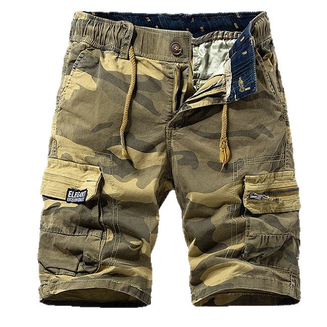 Men's Summer New Camouflage American Street Outdoor Tooling Shorts Stretch Cross-border for Amazon 9383