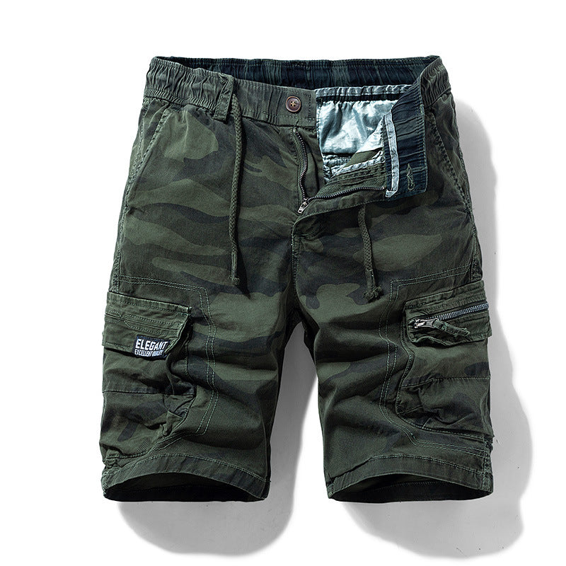 Men's Summer New Camouflage American Street Outdoor Tooling Shorts Stretch Cross-border for Amazon 9383