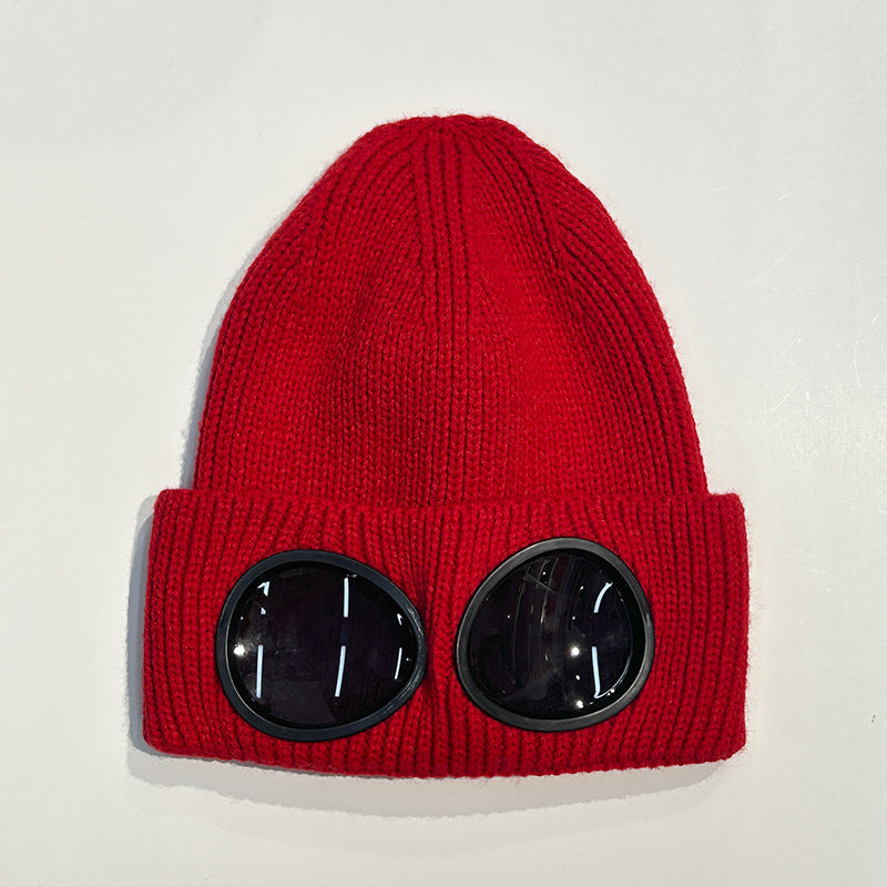 Warm Ski Mask Hats Caps Women Men Winter Windproof Glasses Knitted Beanie Outdoor Ear Protection Sports Cold Caps Garros