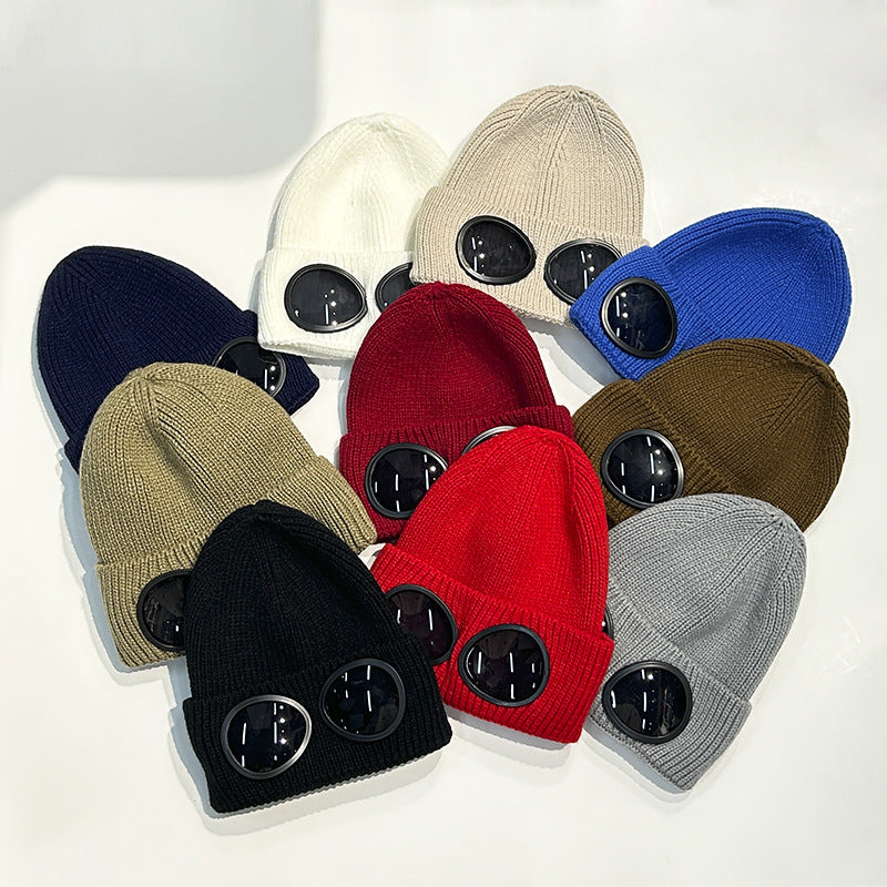 Warm Ski Mask Hats Caps Women Men Winter Windproof Glasses Knitted Beanie Outdoor Ear Protection Sports Cold Caps Garros