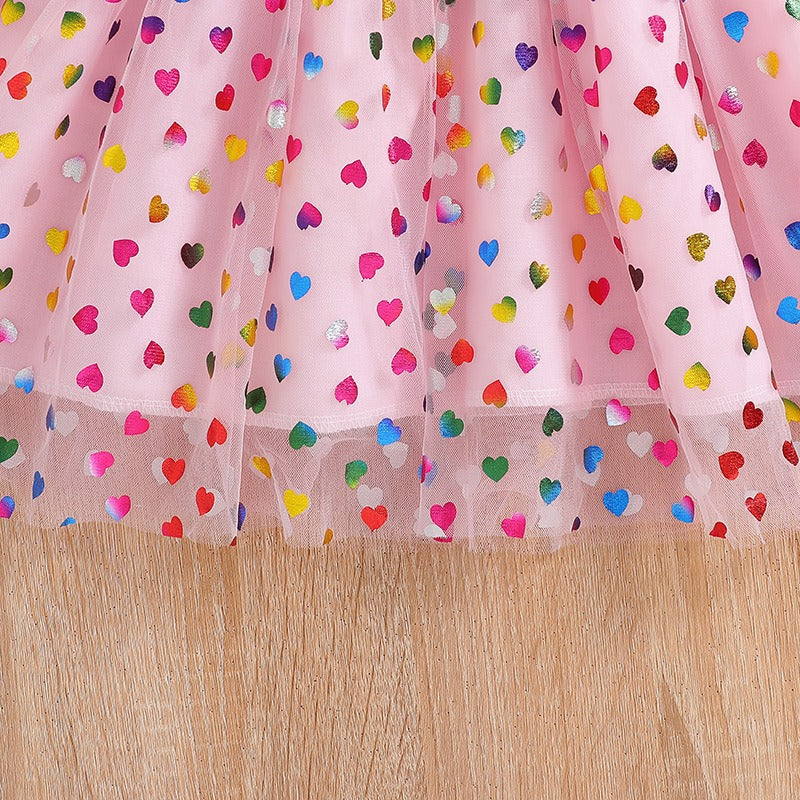 New Girls Dress Summer Short-Sleeved Princess Dress Children's Clothing Children's Gauze Skirt Girl Skirt Hunter Witch Group