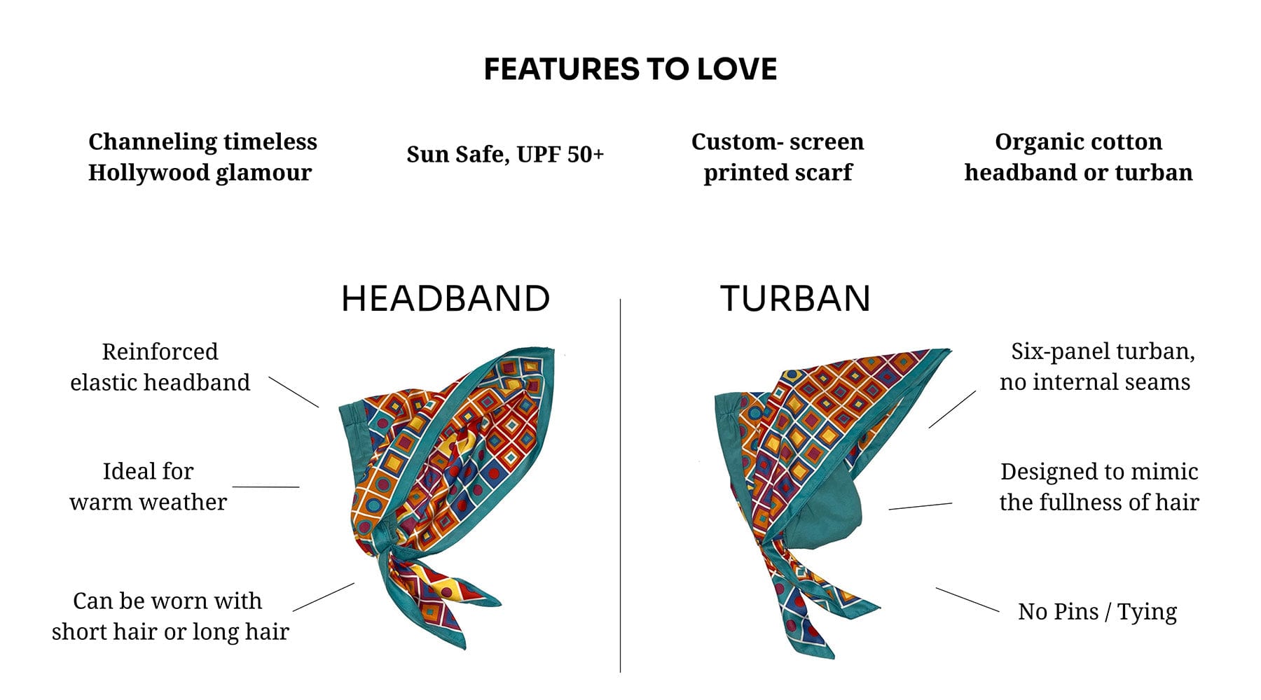 Retro Kerchief Headscarf - Gold Paisley