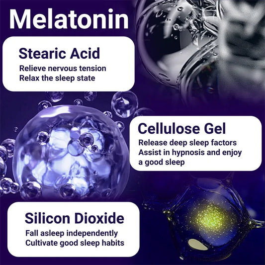 Melatonin 12mg - Relieves Anxiety and Stress, Helps with Deep Sleep, Helps Reduce Insomnia and Trouble Falling Asleep, Non-GMO