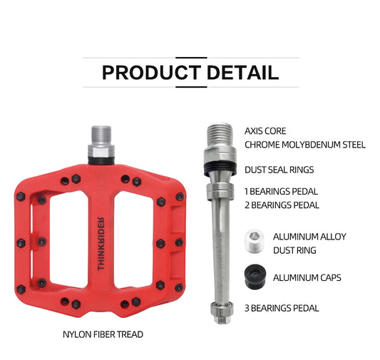 ThinkRider Flat Bike Pedals: Unlock Your Ride with Comfort & Performance! 🚴🌟 - MANDOTOS