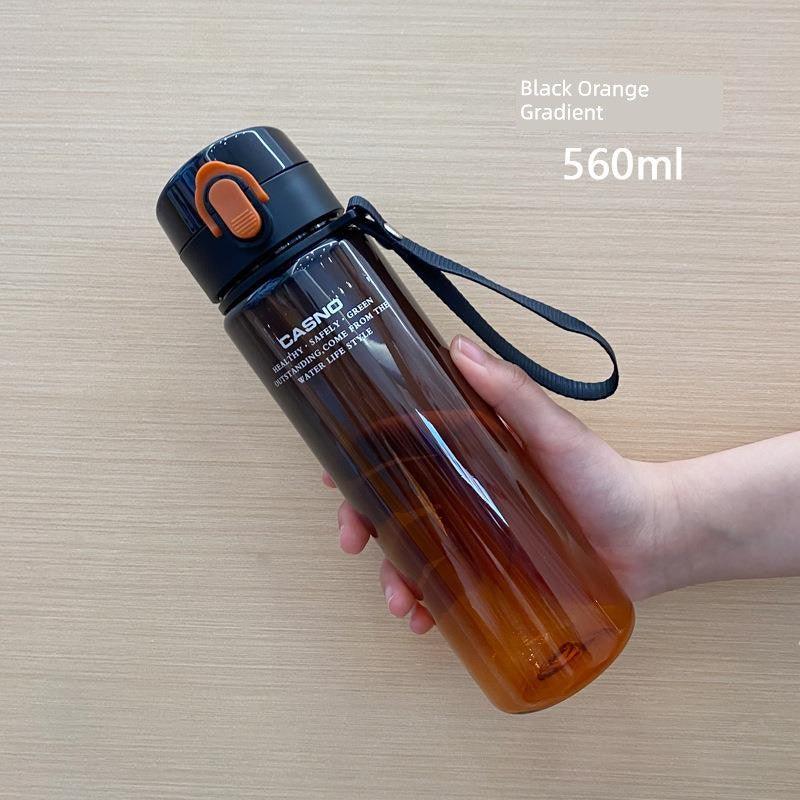 Casino Frosted Sports Water Cup Plastic Handy Cup Men and Women Creativity Portable Student Kettle with Lid Sports Bottle - MANDOTOS