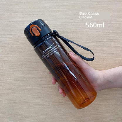 Casino Frosted Sports Water Cup Plastic Handy Cup Men and Women Creativity Portable Student Kettle with Lid Sports Bottle - MANDOTOS