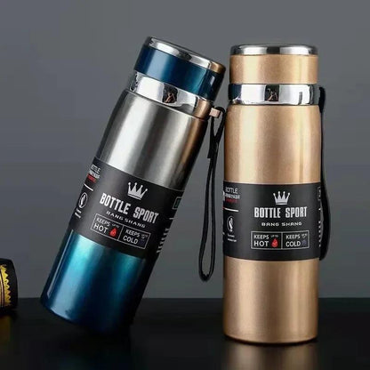 1L Thermal Water Bottle Keep Cold and Hot Thermos for Water Tea Coffee Vacuum Flasks Stainless Steel Thermos Bottle MANDOTOS
