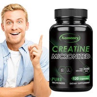 Creatine Monohydrate Capsules - Boosts Energy Levels, Builds Muscle Mass and Promotes Muscle Recovery - 120 Capsules