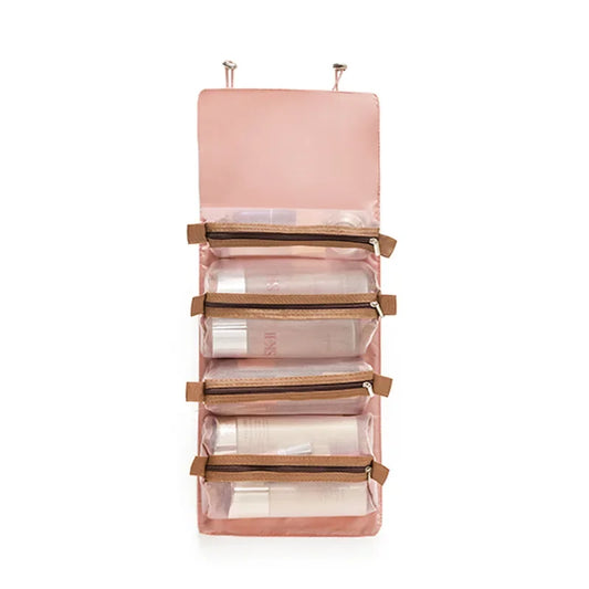 Detachable Cosmetic Bag Portable Large Capacity 4 in 1 Makeup Bags Portable Folding Travel Cosmetics Storage Toiletry Bag - MANDOTOS