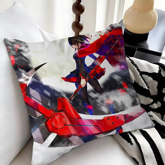 Personalized R-Ruby Rose Cartoon Animation Decorative Pillow - 45x45cm - MANDOTOS