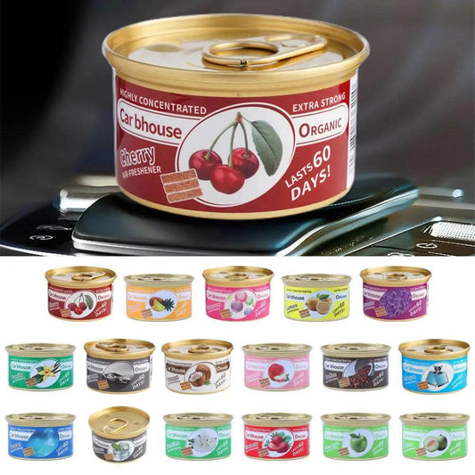 Car Air Freshener Bubble Gum Scent Organic Cans Odor Eliminator Essential Long-Lasting Strong Fragrance For Auto Home Closet - MANDOTOS