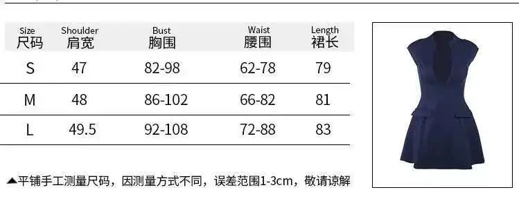 Townlike Pocket Elegant A-line Dress Women Mini 2024 Spring Summer Dress Deep V Neck Nightclub Sexy Party Dresses Vestidos - MANDOTOS