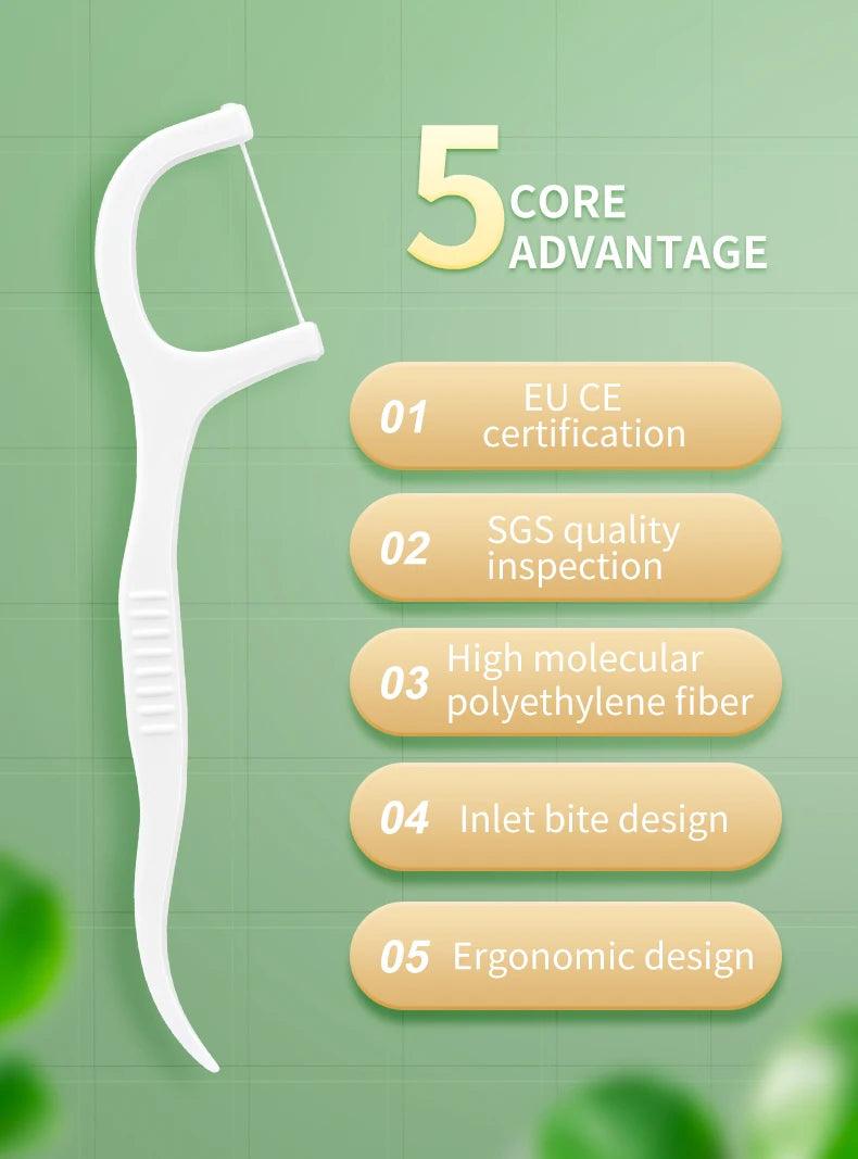 50/150/300/600/1000 PCS dental floss sticks oral care tools - MANDOTOS