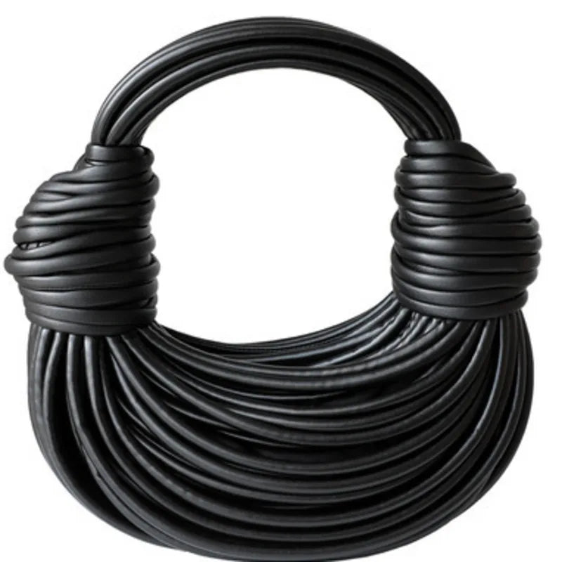 Handbags for Women 2025 New in Gold Luxury Designer Brand Handwoven Noodle Bags Rope Knotted Pulled Hobo Silver Evening Clutch - MANDOTOS