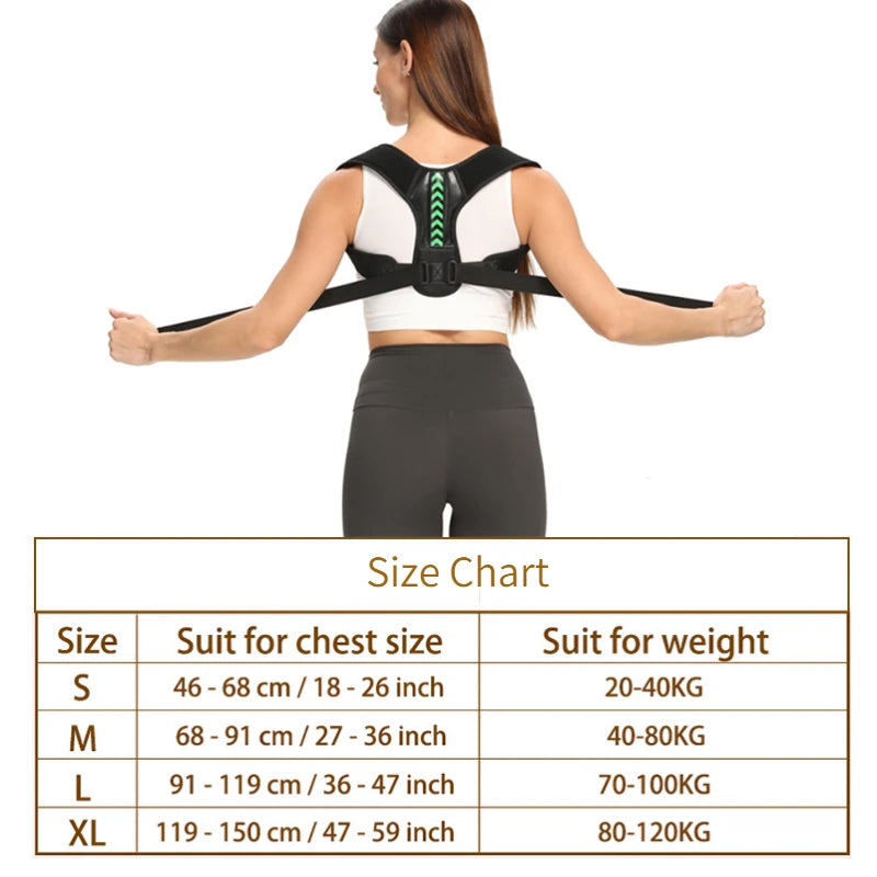 Adjustable Back Shoulder Posture Corrector Belt Clavicle Spine Support Reshape Your Body Home Office Sport Upper Back Neck Brace - MANDOTOS
