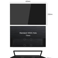 ZEUSLAP 18.5" Touch Screen Portable Monitor 100Hz 100% sRGB With Screen Holder Stand For Laptop Phone Xbox PS4 PS5 Switch