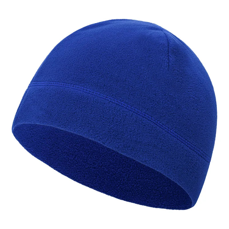 Winter Fleece Beanie Cycling Men Women Elastic Hiking Soft Thermal Commuting Ski Helmet Liner Hat Windproof Camping Cap Outdoor