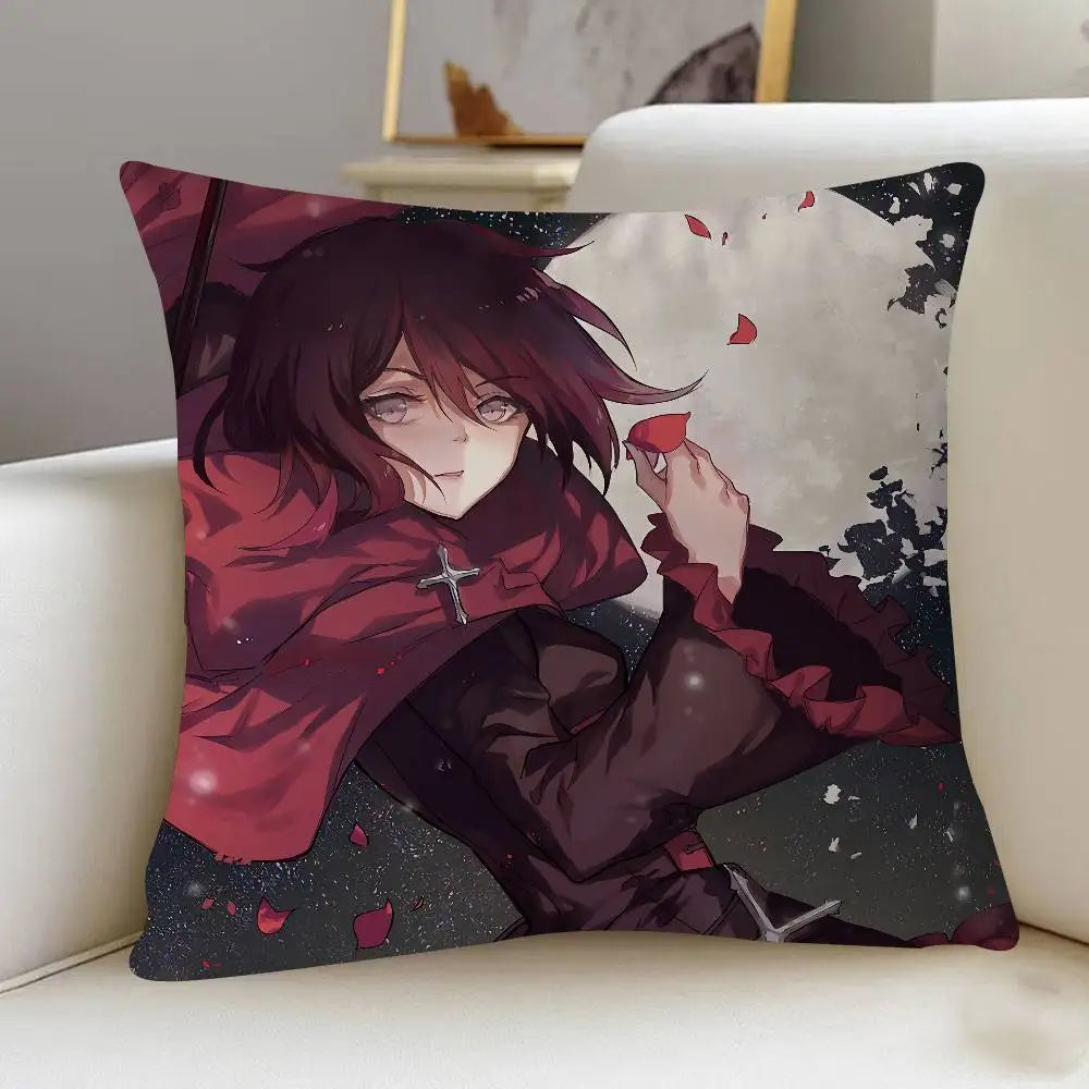 Personalized R-Ruby Rose Cartoon Animation Decorative Pillow - 45x45cm - MANDOTOS