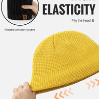 WRELS Winter Knitted Beanie Hats Warm Night Running Reflective Hat Unisex Windproof Ear Protection Cycling Hiking Ski Cap