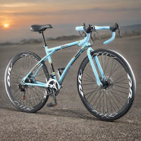 2025 New Road Bike 7/24 Speed Corner Handle Road Racing Bicycle Dual Disc Brake Lightweight Outdoor bicicleta Adult Teenagers