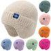 Hot Sale Women Earflap Winter Hat Candy Colors Fashion Faux Fur Knitted Hat Kpop Style Soft Beanie Hats Female Streetwear Cap