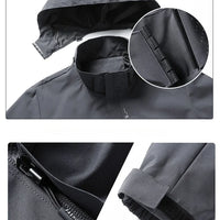 Men's Outdoor Waterproof Raincoat Lightweight Cycling Coat with Hood Streetwear Hiking Windproof Jacket Climbing Outdoor Jackets