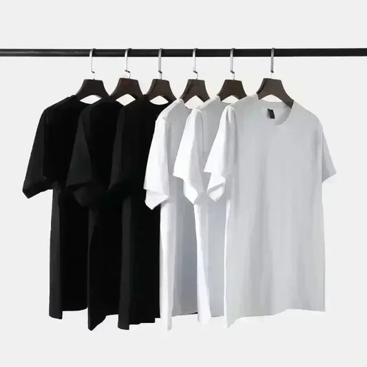 2025 New Short-sleeved Men's and Women's Streetwear Brand Instagram Versatile Round-neck High-quality T-shirts for Men - MANDOTOS