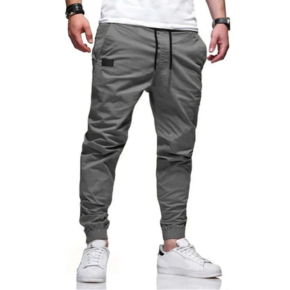 2025New Men's Casual Sports Pants Sweatpants Male Jogger Cargo Harem Pencil Pants Trousers Multi-pocket Sweatwear - MANDOTOS