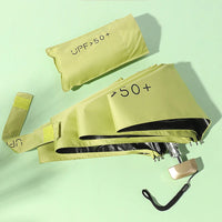 1Pc 55% Off Mini Sun Umbrella Pocket Rain Umbrella Vinyl Folding UV Ultraviolet Protection Sun Shade Pocket Parasol Capsule - MANDOTOS