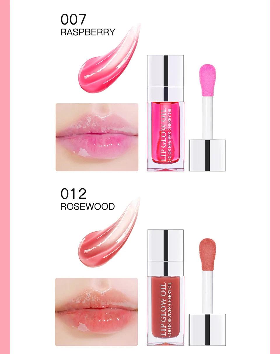 Moisturizing Lip Balm Original Lip Oil Gloss Care of the Lips Benetitnt for Lips Plumping Exfoliating Pink Plumping Gloss Oil - MANDOTOS