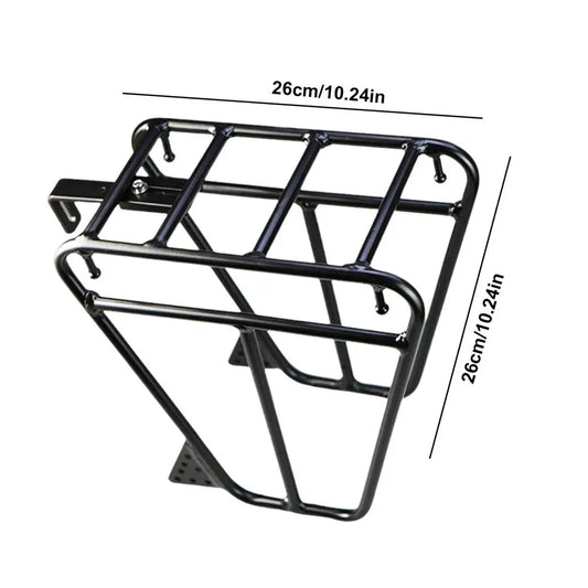 Cycling Cargo Rack Luggage Touring Carrier Racks Front Pannier Rack for Cycling Equipment Stand Footstock for Enhanced Stability - MANDOTOS