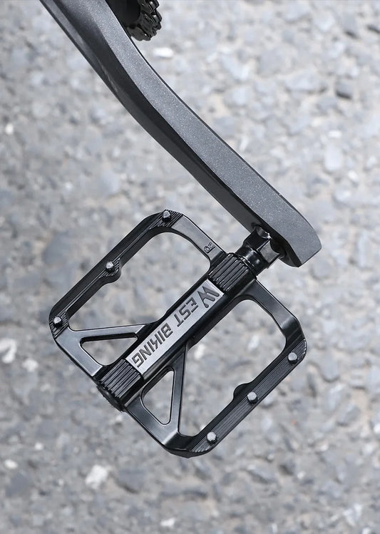 WEST BIKING Bicycle Pedals Sealed DU Bearing Nonslip Pedal Mountain Road Bike Cycling Alloy MTB Pedal Bicycle Accessories
