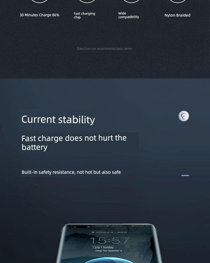 Double-Headed Typec Data Cable Mobile Phone Computer Car Universal Male-to-Male CTOC Flash Charging Cable 2 M Long Fast Charging - MANDOTOS