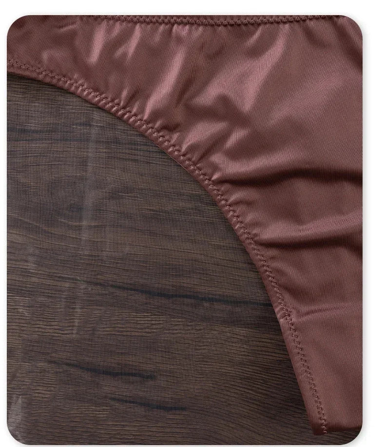 Ice Silk Panties Women Lingerie Underwear Low Waist Seamless Quick-drying Skin-friendly Breathable Briefs Women Intimates Brief