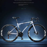 2025 New Road Bike 7/24 Speed Corner Handle Road Racing Bicycle Dual Disc Brake Lightweight Outdoor bicicleta Adult Teenagers