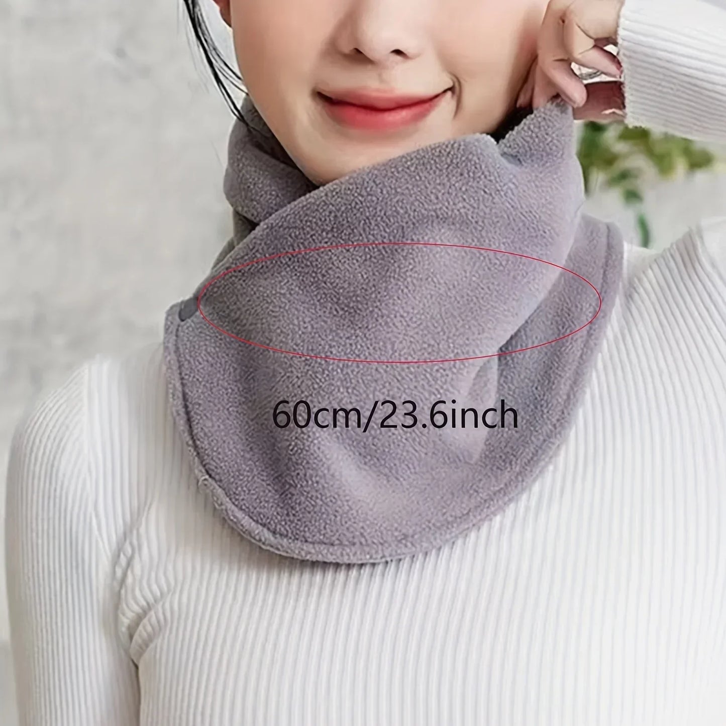 Winter Scarf for Women Warm Fluffy Neck Warmer Stylish Ins Fashion High Value Neck Wrap Student Cute Versatile Scarf