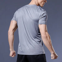 Running Shirts Soccer Shirts Men's Jersey Sportswear Mens Jogging T-Shirts Quick Dry Compression Sport T-Shirt Fitness Gym