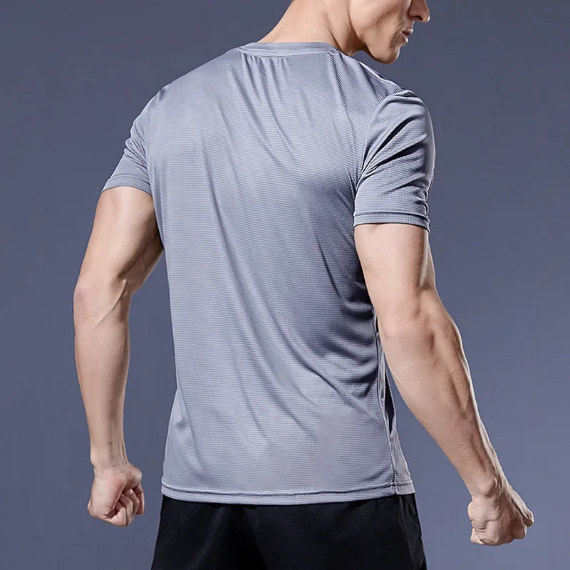 Running Shirts Soccer Shirts Men's Jersey Sportswear Mens Jogging T-Shirts Quick Dry Compression Sport T-Shirt Fitness Gym