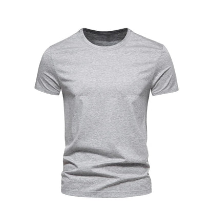 Cotton T Shirts men Five Half Sleeve Women Summer T-shirt Loose Short-sleeved Casual Basic Shirt O Neck Solid Color Oversize - MANDOTOS