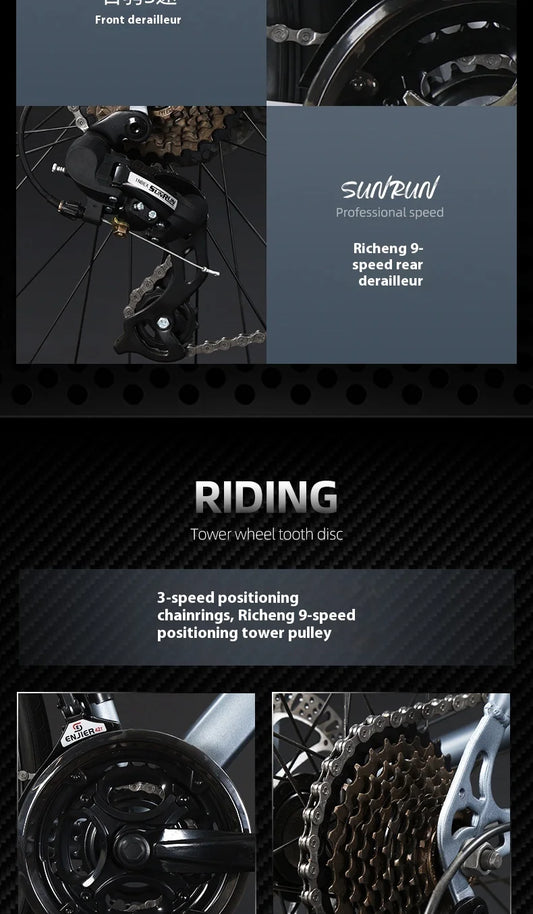 700CRoad Bike Bicycle Youth Lightweight Ultralight Adult Men's27Speed Racing Women's Bicycle