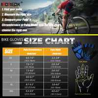 MOREOK Bike Gloves 5MM SBR Pads Mountain Bike Gloves Breathable Bicycle Gloves Non-slip Road Biking Cycling Gloves for Men Women