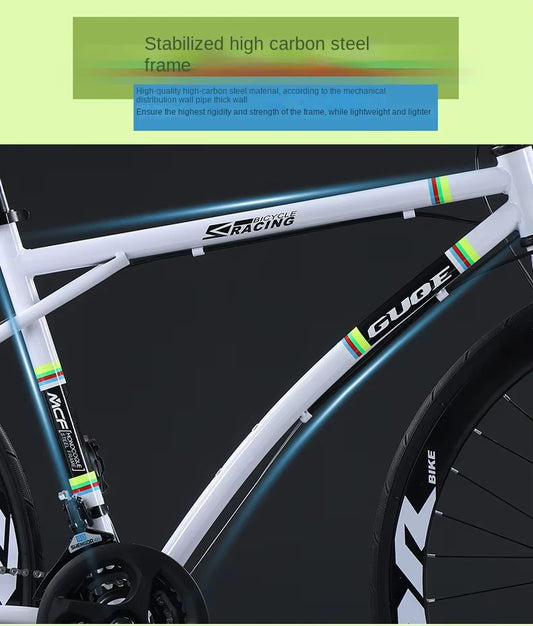 2025 New Road Bike 7/24 Speed Corner Handle Road Racing Bicycle Dual Disc Brake Lightweight Outdoor bicicleta Adult Teenagers