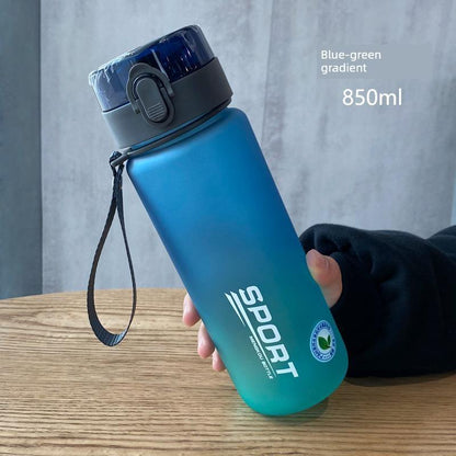 Casino Frosted Sports Water Cup Plastic Handy Cup Men and Women Creativity Portable Student Kettle with Lid Sports Bottle - MANDOTOS
