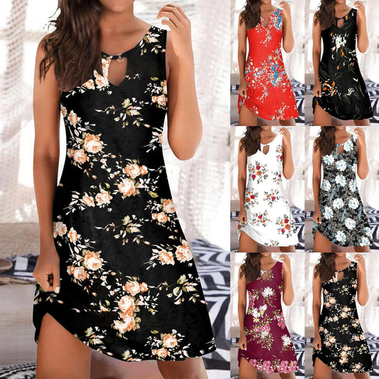 Dresses For Women Summer Plus Size Women Beach Dress Fashion Stripe Sleeveless Backless Camisole Vestidos En Oferta LiquidacióN - MANDOTOS