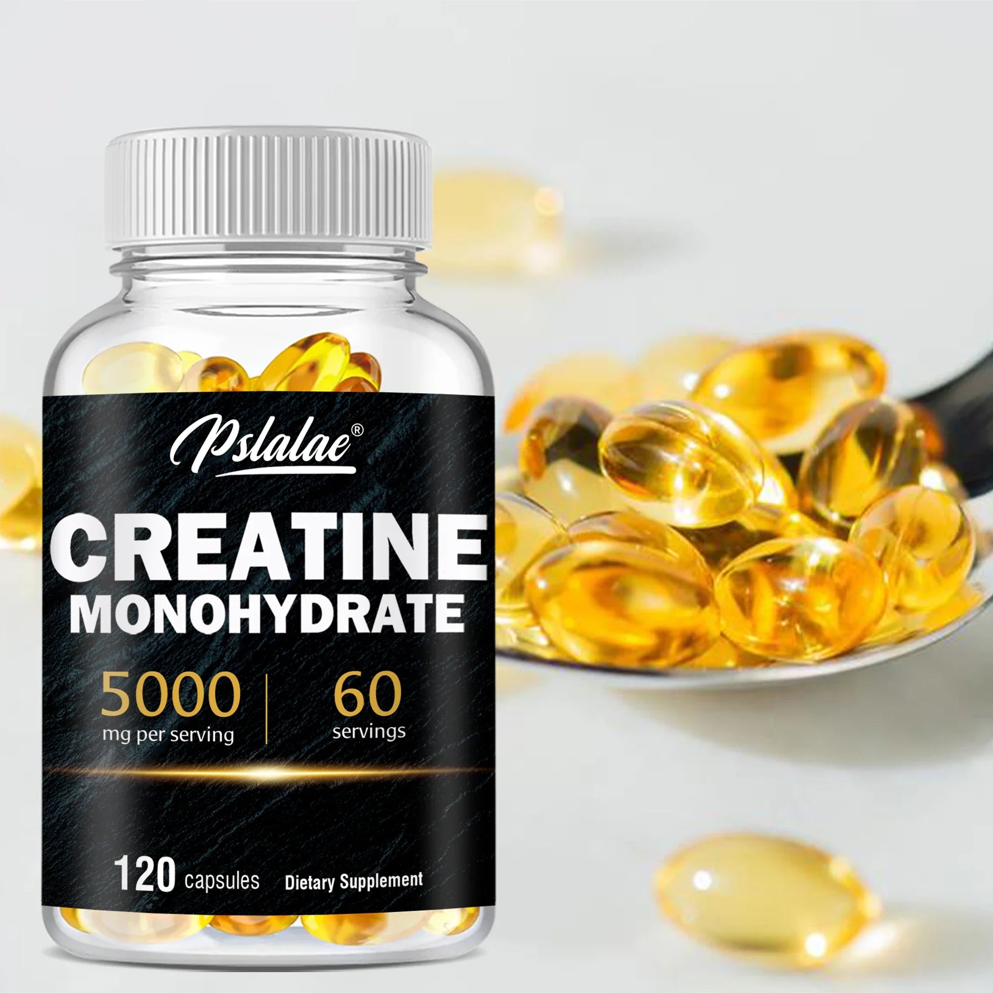 Creatine Monohydrate - Build Muscle, Improve Athletic Performance, Improve Energy Endurance and Promote Recovery - 120 Capsules