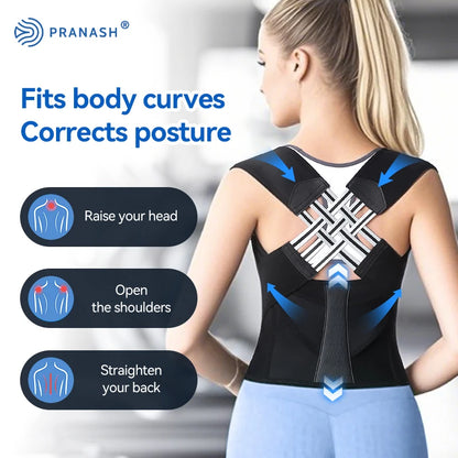 Dropshipping Stock Adjustable Back Posture Corrector Belt Women Men Prevent Slouching Relieve Pain Posture Corrector - MANDOTOS